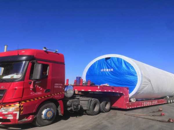 甘肅建投新能源公司華潤(rùn)吳起長(zhǎng)城二期50MW風(fēng)電項(xiàng)目首套塔筒順利發(fā)貨