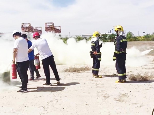 甘肅建投新能源公司  開(kāi)展2022年安全生產(chǎn)應(yīng)急救援演練