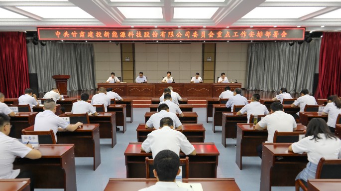 甘肅建投新能源公司黨委召開重點(diǎn)工作安排部署會